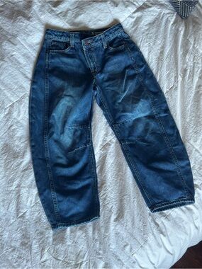 GAP Kids Dark Blue Horseshoe Balloon Jeans